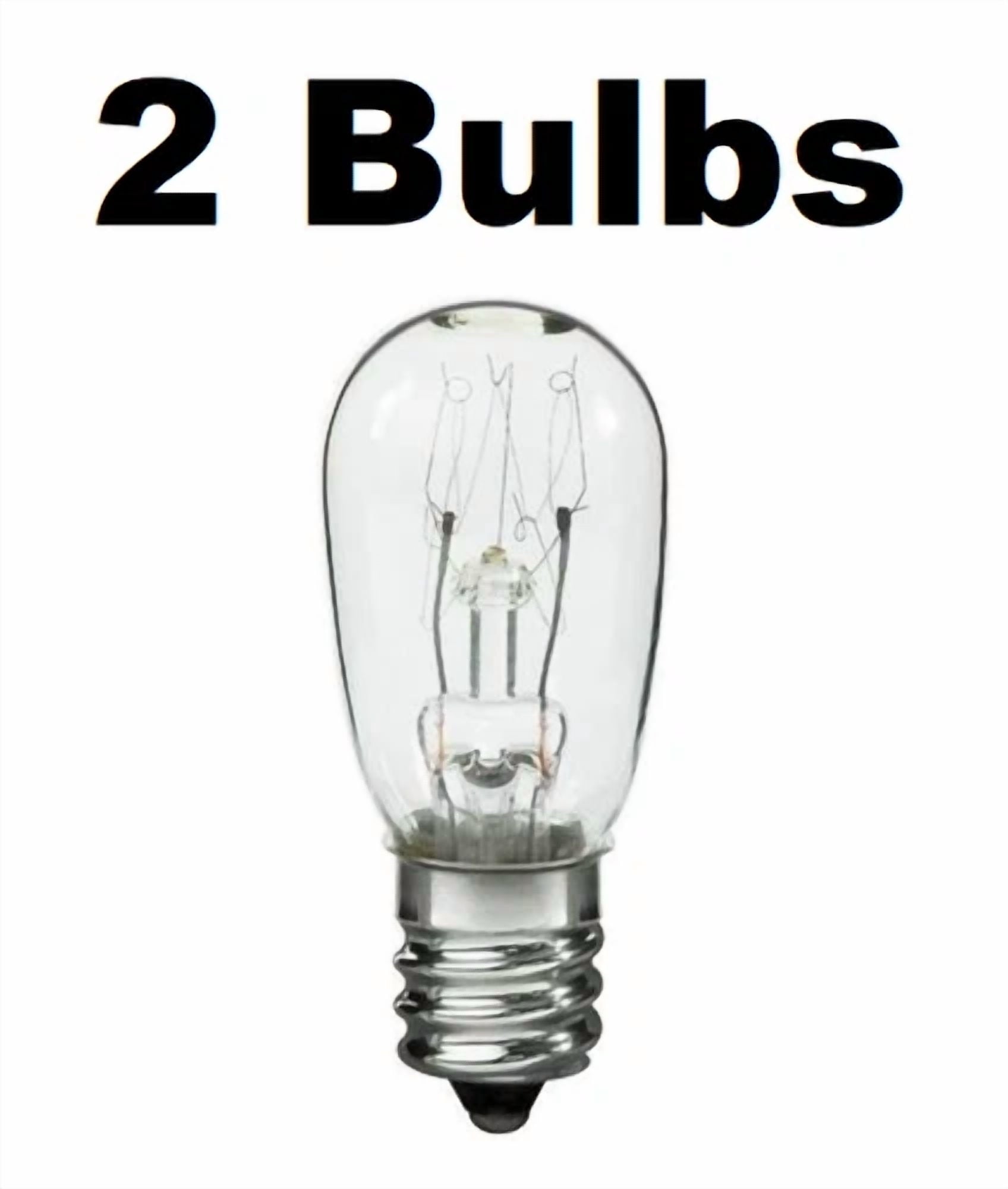 130V 10W Light Bulb For Sears Kenmore Dryer Replaces 3406124 22002263 2 Pack