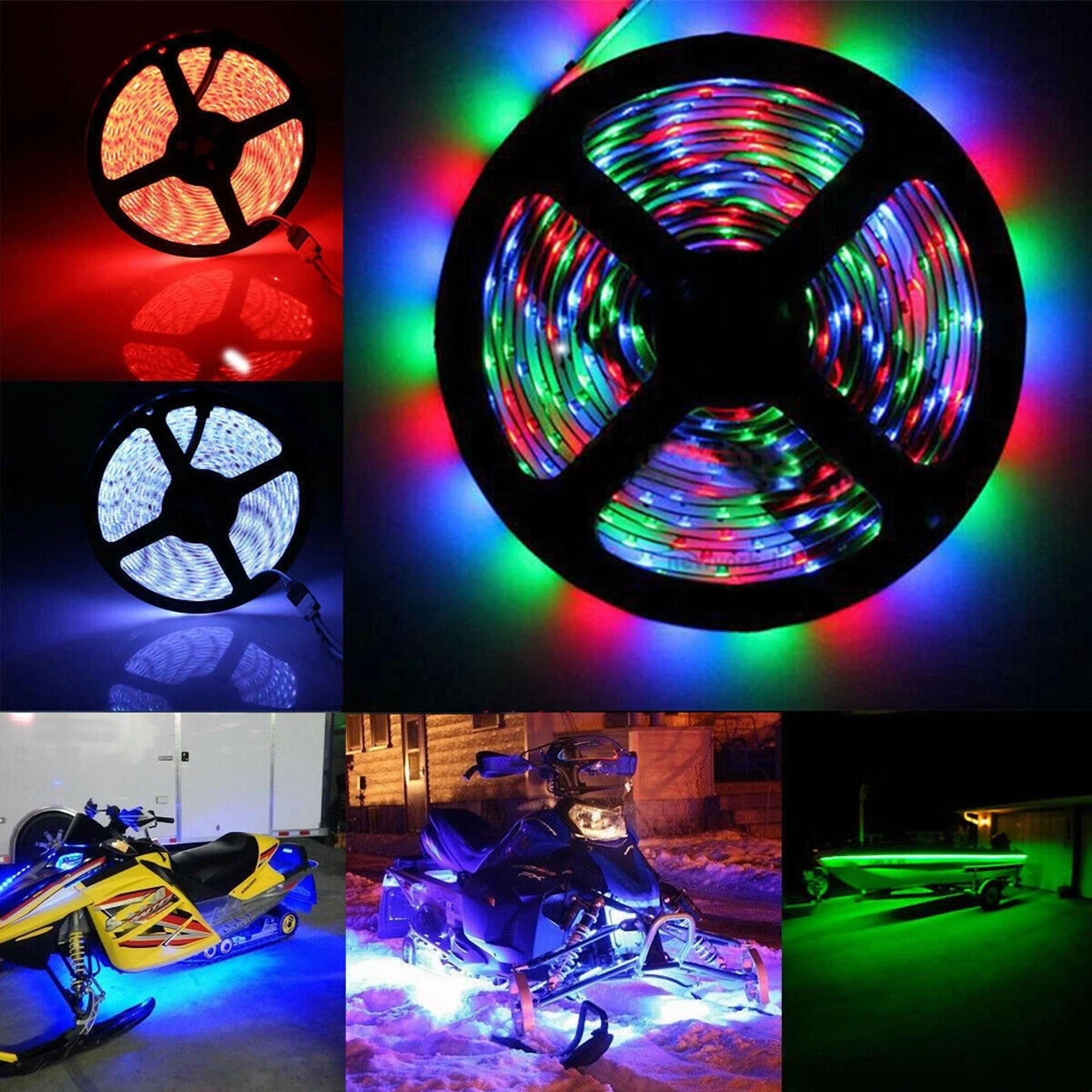 16Ft Flexible 3528 Rgb Led Smd Strip Light Remote Fairy Lights Room Tv Party Bar