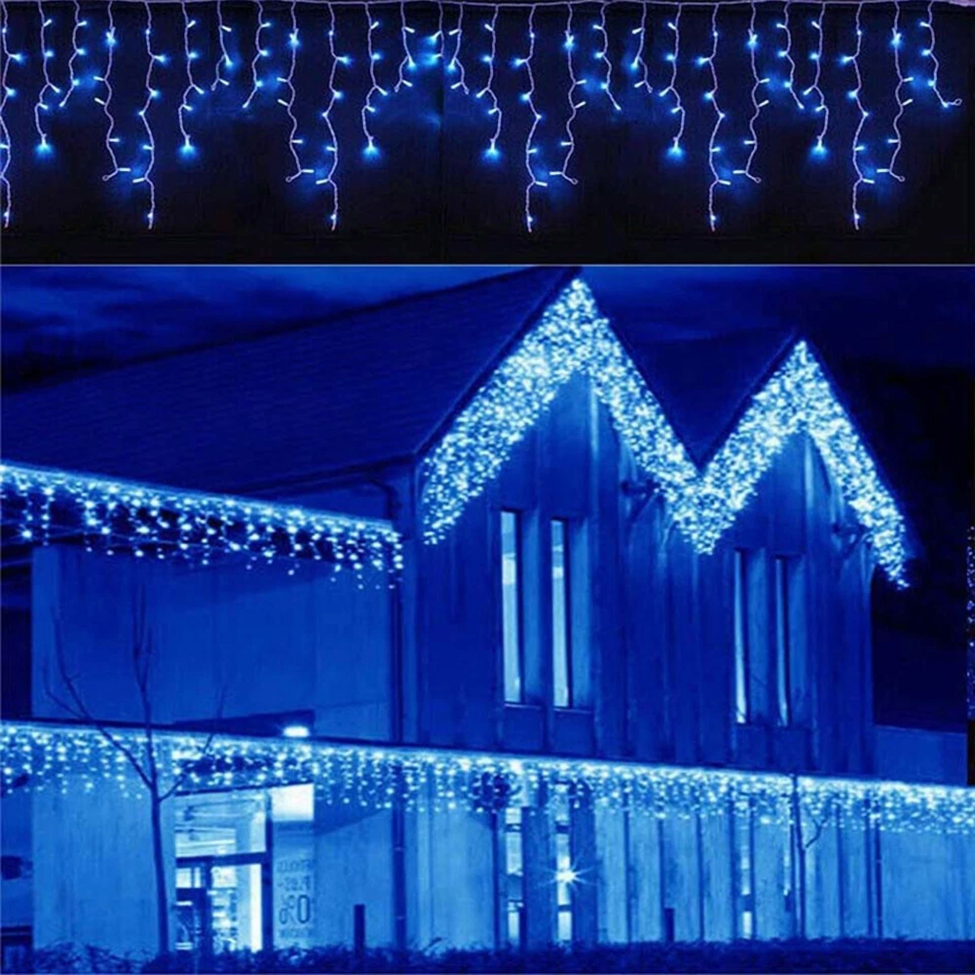 13Ft Led Fairy Icicle Light String Curtain Lights Christmas Party Decor Lights