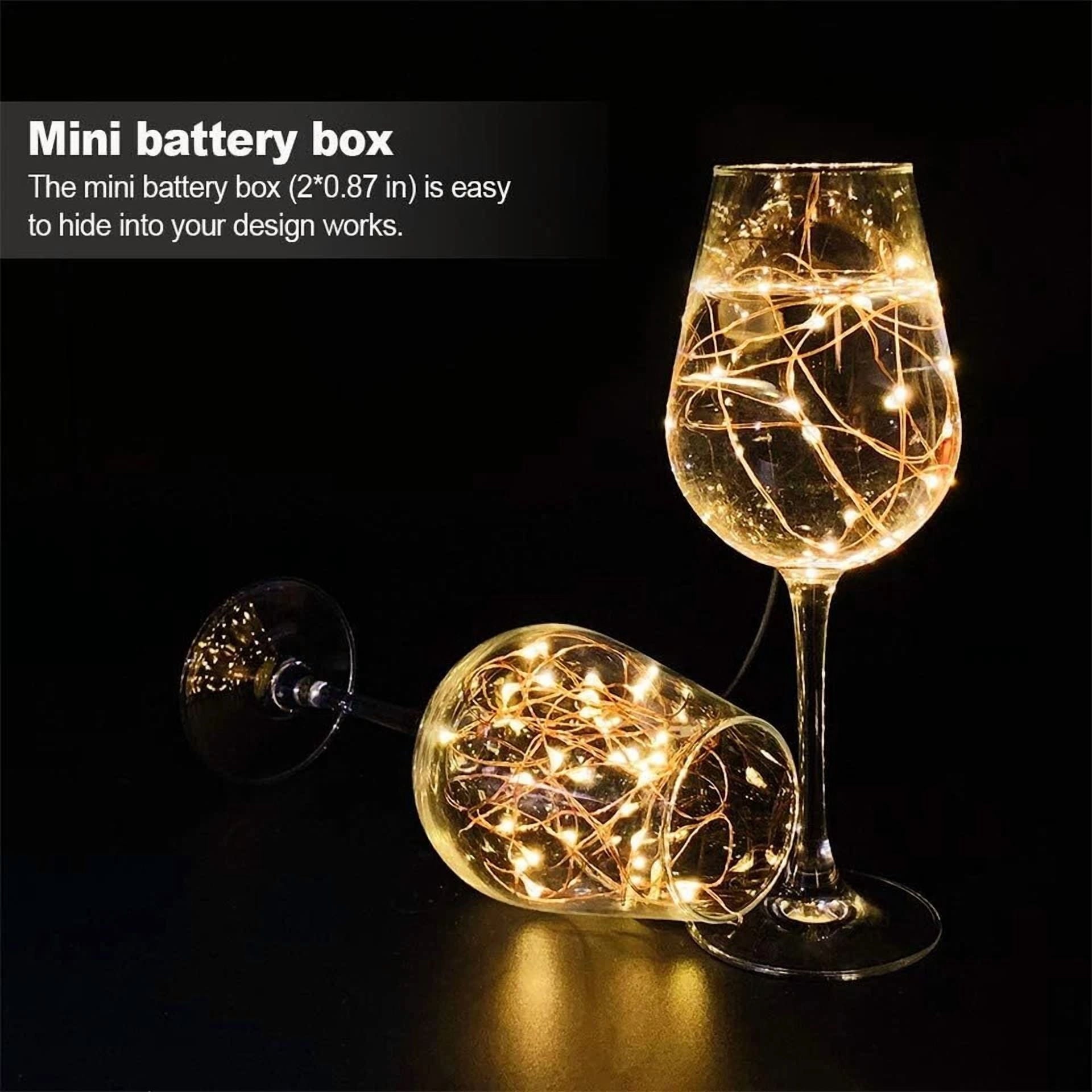 16 X Fairy String Lights Battery Operated Warm White 6.6Ft Halloween Xmas Decor
