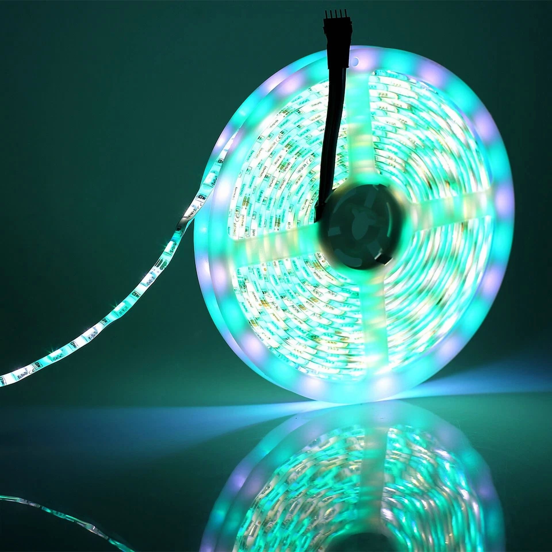 16.4Ft Rgbw Rgb+Cool White Led Strip Light Waterproof For Outdoor Garden Party
