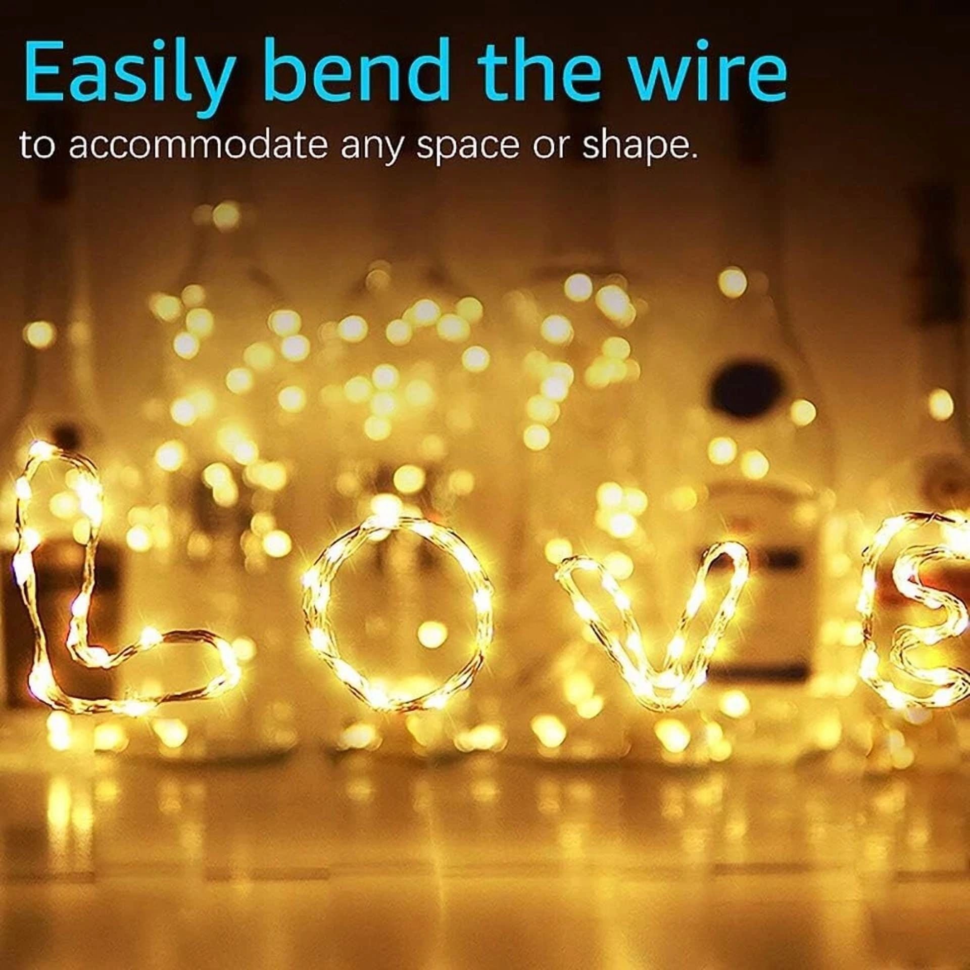 16 X Fairy String Lights Battery Operated Warm White 6.6Ft Halloween Xmas Decor