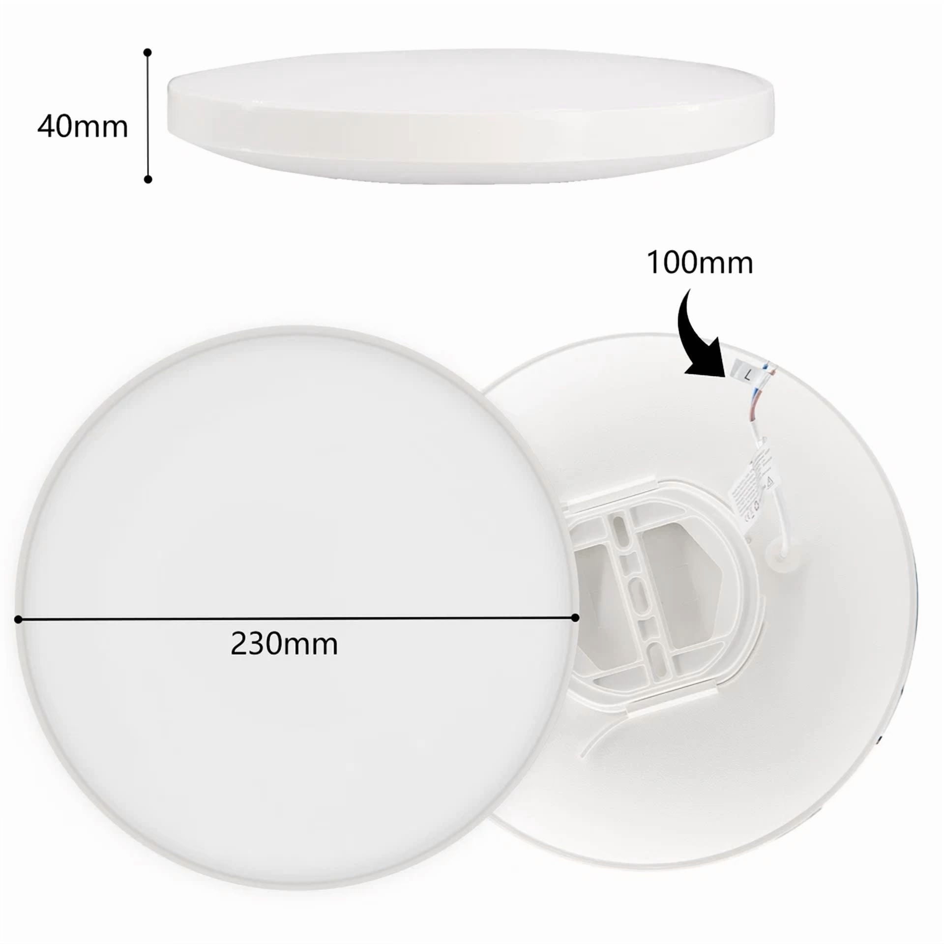 16W Led Ceiling Light Ultra Thin Flush Mount Kitchen Lamp Home Fixture 3000K Dhl