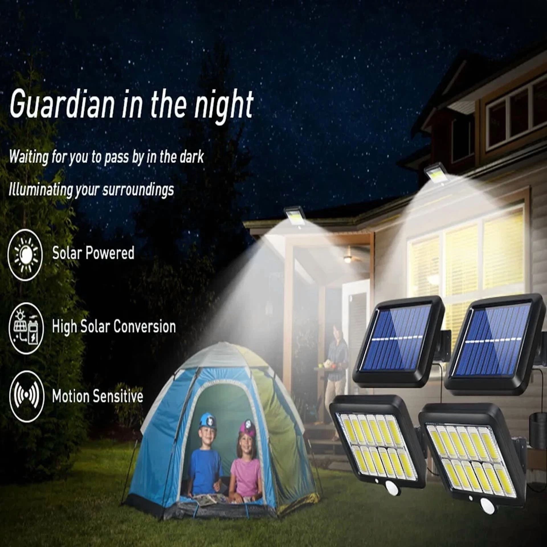 1200000Lm Led Solar Street Light Security Flood Lamp Motion Sensor Outdoor Wall