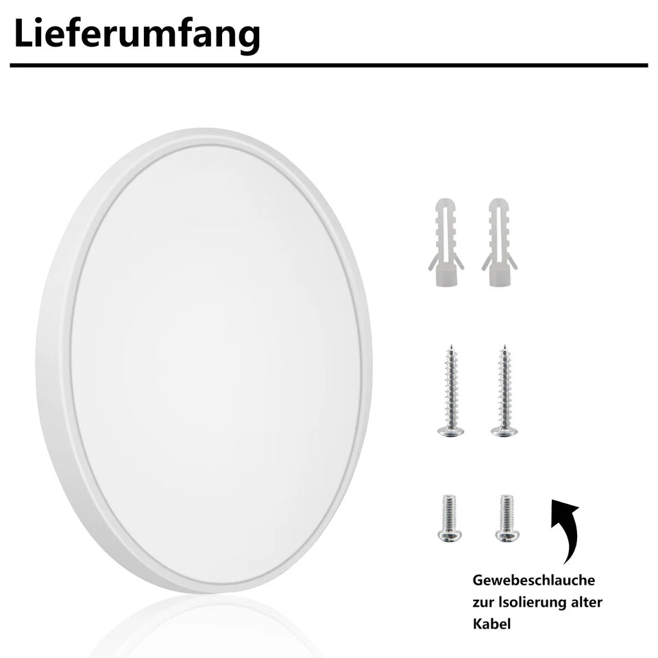 16W Led Ceiling Light Ultra Thin Flush Mount Kitchen Lamp Home Fixture 3000K Dhl